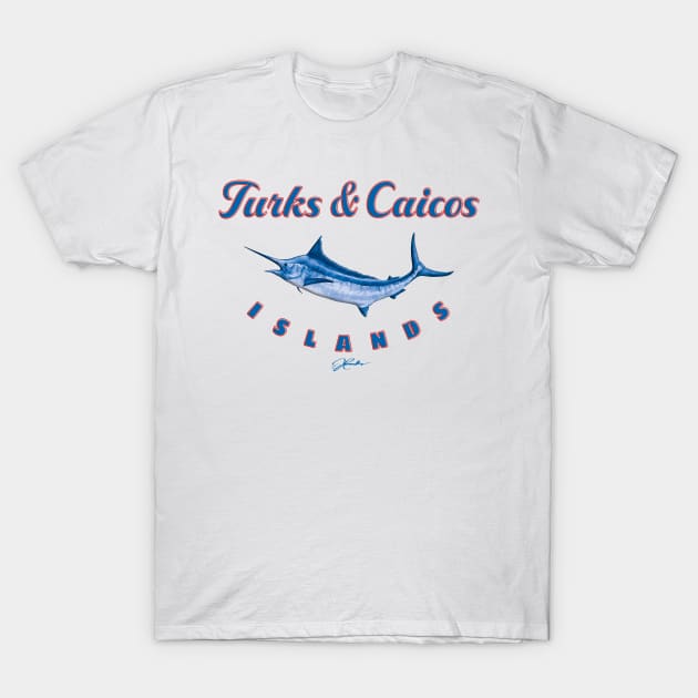 Turks & Caicos Islands Blue Marlin T-Shirt by jcombs